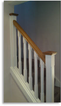 Keith Pyne Property Maintenance stair bannister